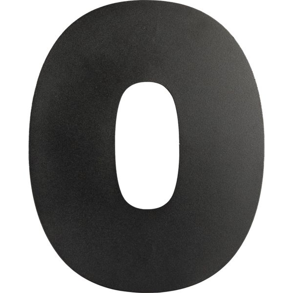 Numero Civico Nero 15 Cm Numero 0 - Al Pezzo-image