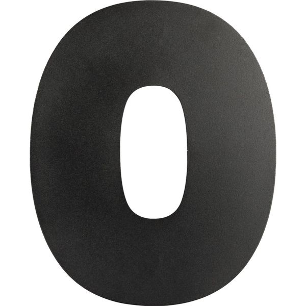 Numero Civico Nero 50Cm Numero 0 - Per Pezzo-image
