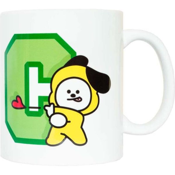 Boccale BT21 Cimmy Junior 300 Ml In Ceramica Bianco/Verde/Giallo-image