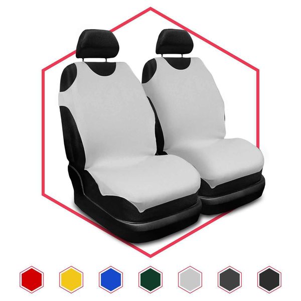 Coprisedili Auto Coprisedili Universali Auto Grigio Chiaro 1+1 Per Hyundai Santa Fe-image