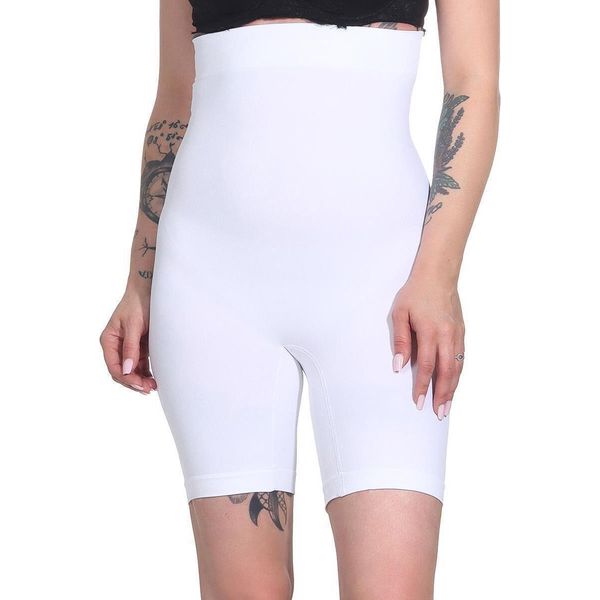 L'effetto Pancia-Via Delle Donne Modella Istantaneamente Il Corpo Senza Cuciture A Vita Alta; Bianco/L/Xl-image