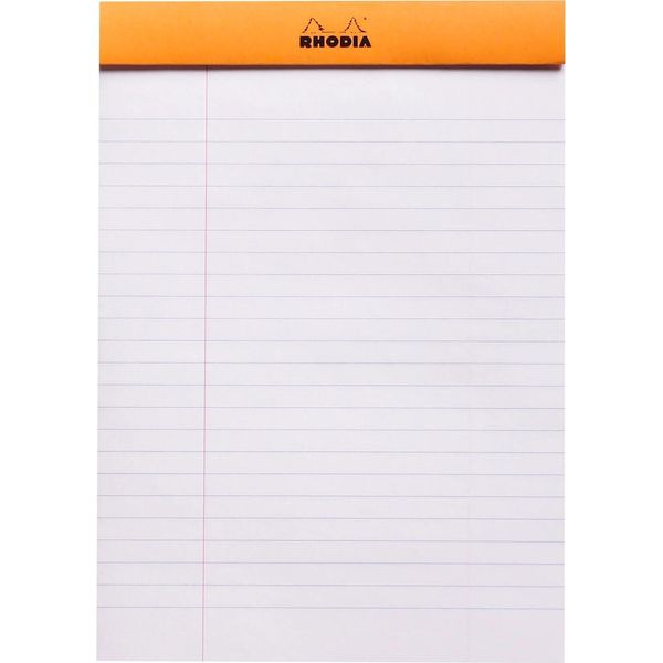 Blocco Note N. 16 A5 14,8X21Cm 80 Fogli 80G Foderati Con Bordo Arancione Confezione Da 10-image