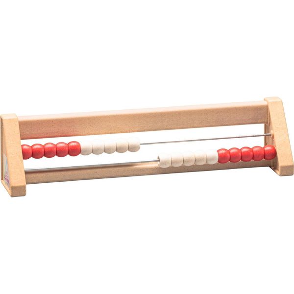 Wissner® Aktiv Lernen Giocattolo Educativo Aritmetico Rosso/Bianco 20 Numeri, Regolo Calcolatore Re-Wood® Abaco-image
