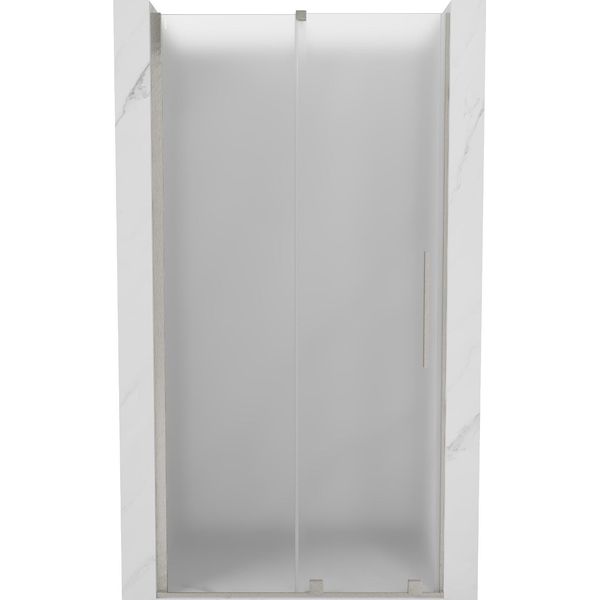 Mexen Velar Porta Doccia Scorrevole 110 Cm, Brina, Nichel Spazzolato - 871-110-000-31-97-image