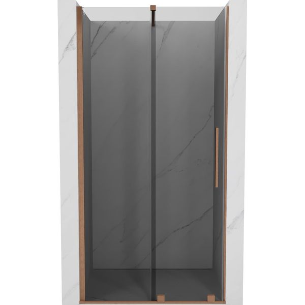 Mexen Velar Porta Doccia Scorrevole 110 Cm, Grafite, Rame Spazzolato - 871-110-000-41-65-image