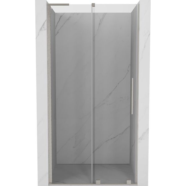 Mexen Velar L Porta Doccia Scorrevole 100 Cm, Trasparente, Nichel Spazzolato - 871-100-003-01-97-image
