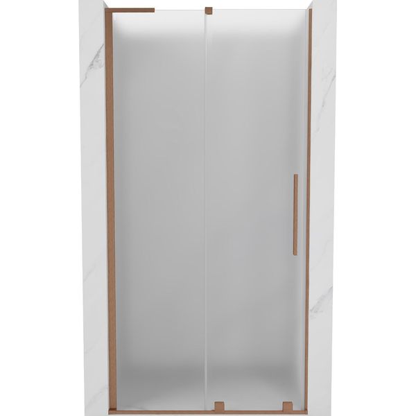 Mexen Velar L Porta Doccia Scorrevole 120 Cm, Brina, Rame Spazzolato - 871-120-003-31-65-image