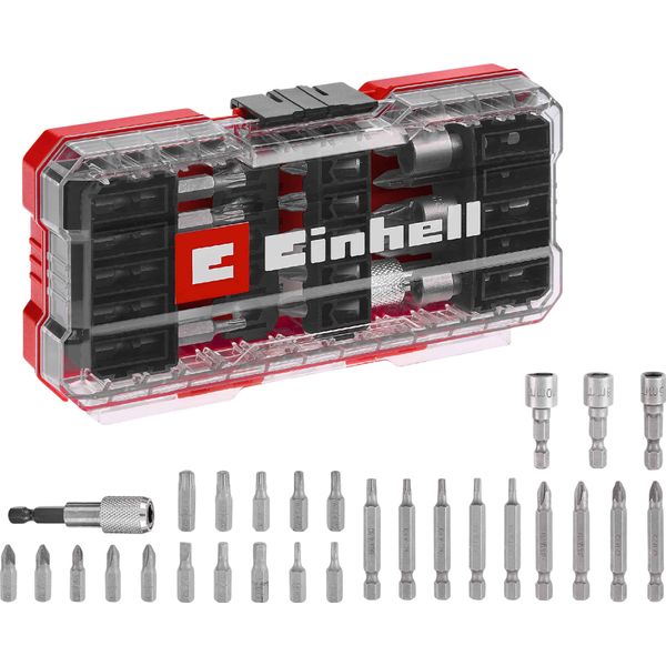 Einhell S-CASE Bitset 28Tlg Ls 108613 Bit Set 1/4 (6.3 Mm), Torx, Pz, Ph, Slot, Allen-image