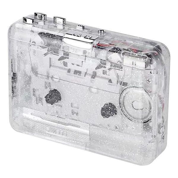 Lettore Di Cassette Trasparente Portatile Registratore Di Cassette Usb Con Connessione USB2.0 Lettore Di Cassette-image