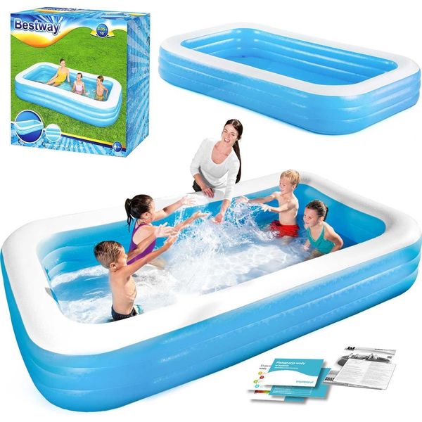 Piscina Gonfiabile Per Famiglie 305X183X56 Cm Bestway 54009-image