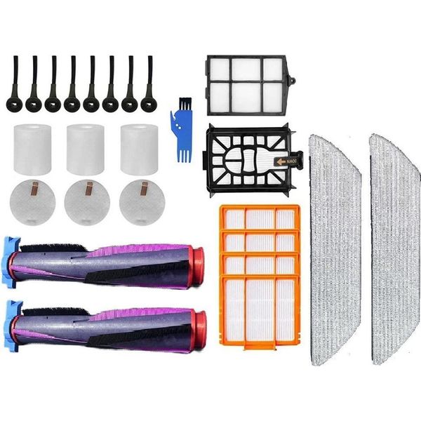 Inf Kit Accessori Robot Aspirapolvere Shark - Spazzole, Filtri, Panni, 17 Pezzi-image