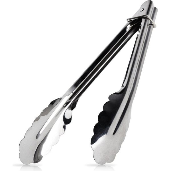 Pinze Da Cucina Excellent Houseware, Acciaio Inossidabile, 24 Cm, Argento-image