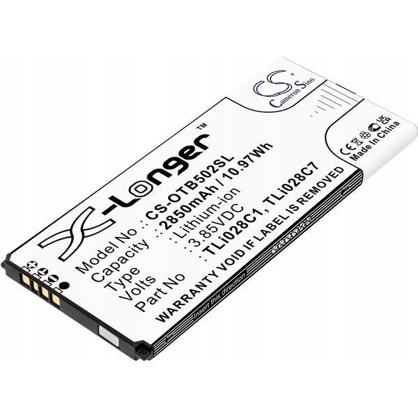 Baterie Pro Alcatel 1B 2020, Alcatel Ot-5002A (Ekv. Alcatel TLI028C1), 2850 Mah-image