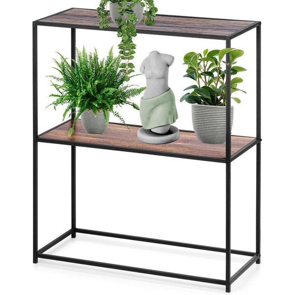 Mensola In Metallo Nero 70X30,5X85 Cm-image
