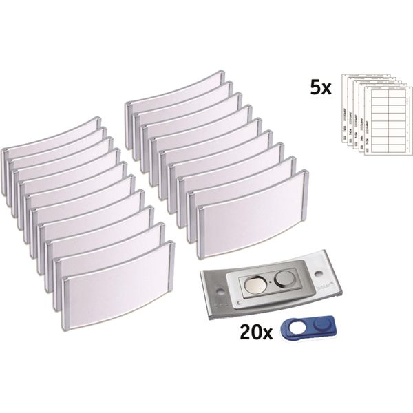 Badgepoint Nome Scudo Polar POL35MA66-20DR 80X34Mm E.St 20St.-image