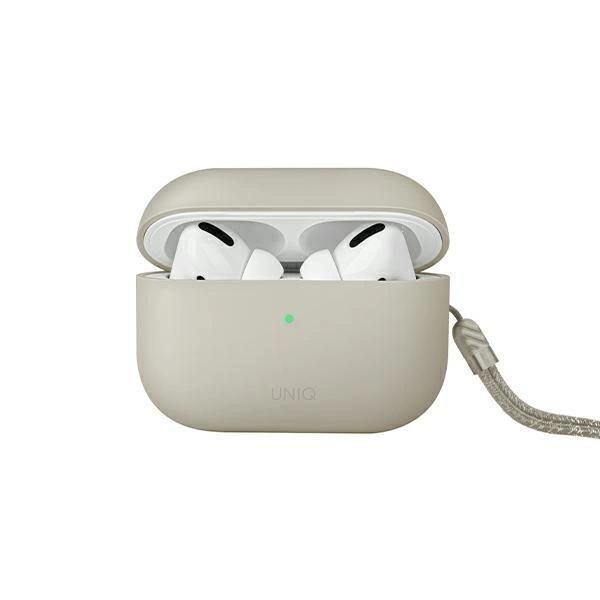 Uniq Etui Lino Airpods Pro 2 Gensilicone (2022/2023) BeżOwy/Beige Ivory-image