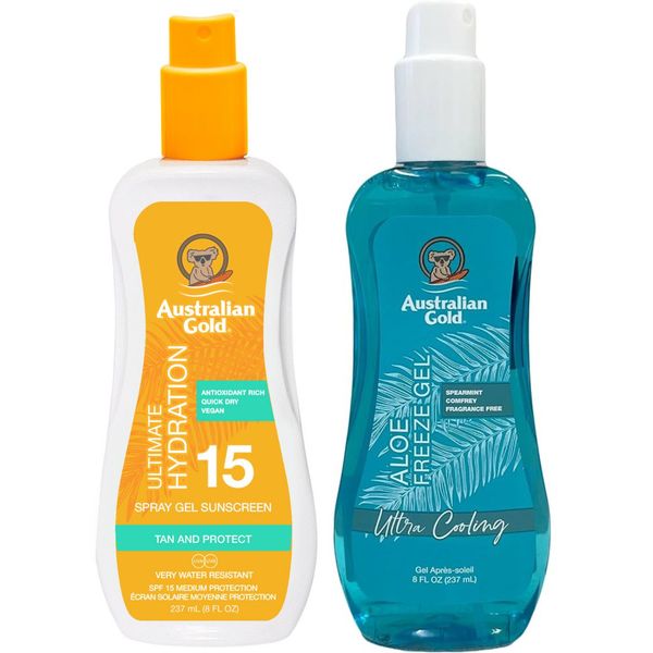 Gel A Spruzzo Australian Gold Con SPF15 + Filtro Gel Di Congelamento Aloe-image