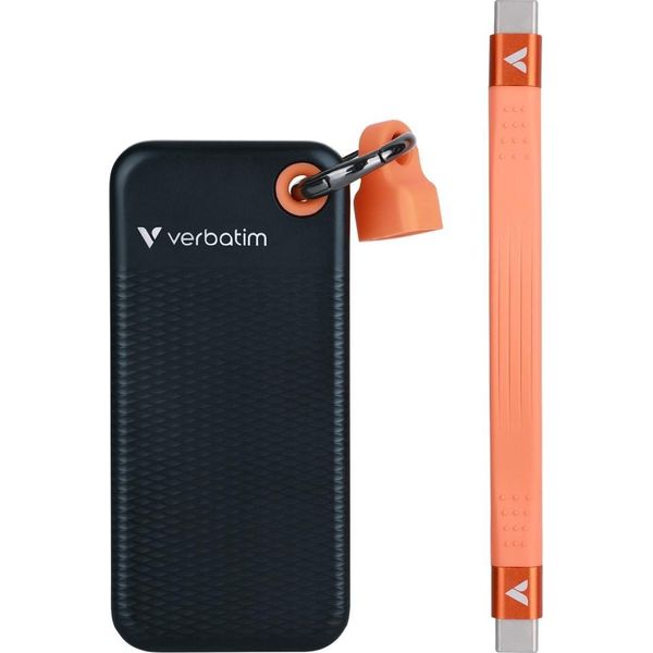 Verbatim Pocket Ssd 1 Tb Usb Tipo-C 3.2 Gen 2 (3.1 Gen 2) Nero, Arancione-image