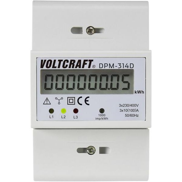 Voltcraft DrehstromzäHler Digital 100 A Mid-Konform: Nein Voltcraft (DPM-314D)-image