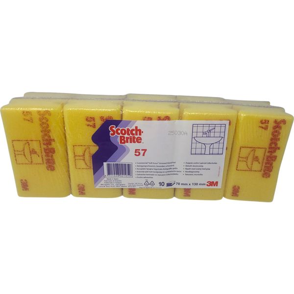 Spugna Di Pulizia Scotch Giallo/Marrone Confezione Da 10 Pezzi-image