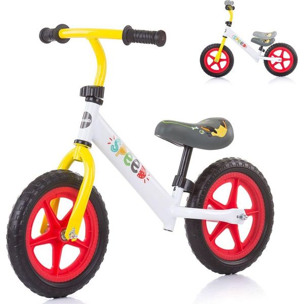 Chipolino, Balance Bike Speed 12 Pollici, Impugnatura In Gomma, Manubrio Regolabile In Altezza Rosso-image
