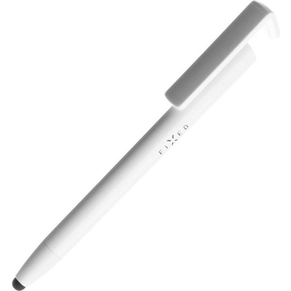 Fixed FIXPEN-WH Touchpen Bianca Funzione 3 In 1, Stilo, Penna E Supporto-image