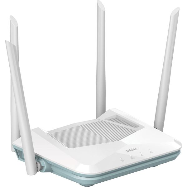 D-Link AX1500 Smart Router | R15 | 802.11Ax | 1200+300 Mbit/S | Porte Lan Ethernet (RJ-45) 3 | Supporto Mesh | Mu-Mimo | Senza Banda Larga Mobile | Antenna Esterna 4X-image