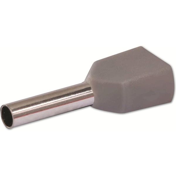 Ghiera Binata Quadrios, 22C434, 0,75 Mm², Grigio, Parzialmente Isolato, 100 Pezzi-image