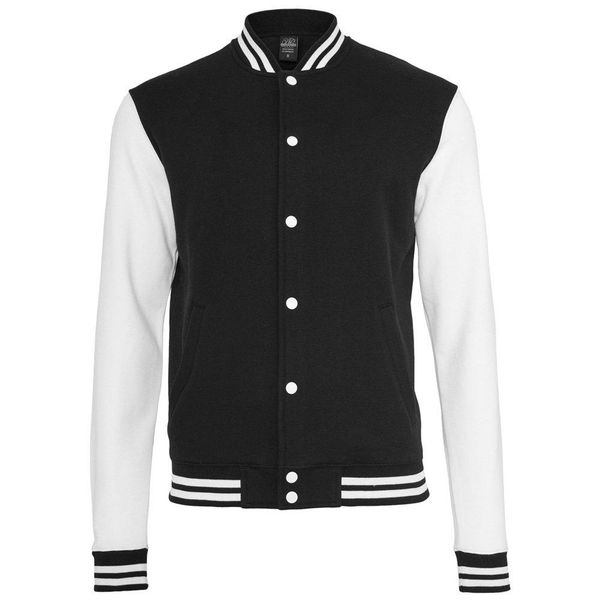 Urban Classics - Giacca College 2-TONE Nero / Bianco - Xs-image