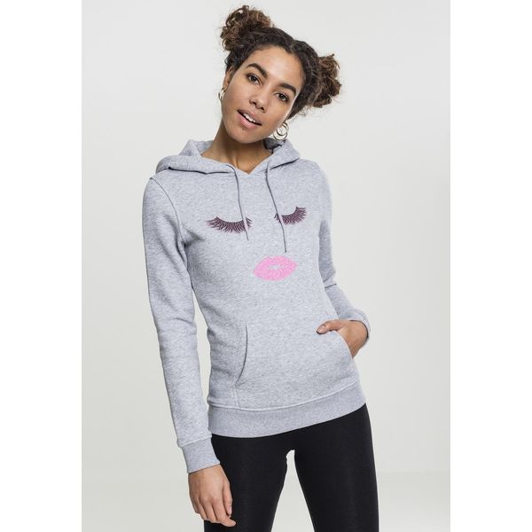 DáMská Mikina Mr. Tee Ladies Eyelashes Hoody Grigio Erica - M-image