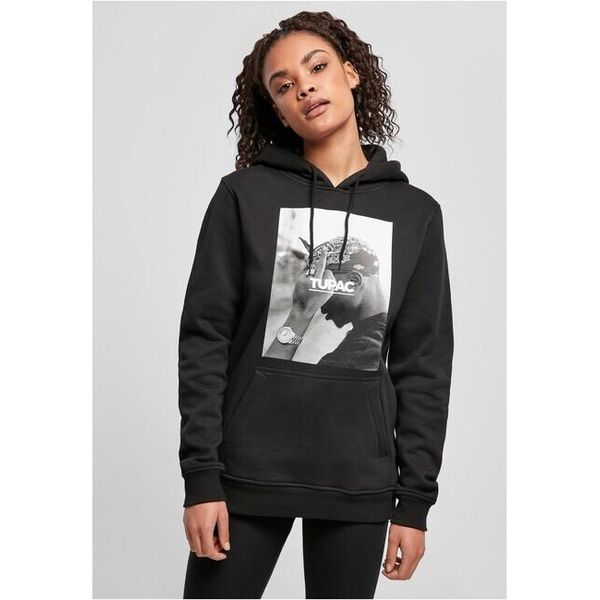 Merchcode Felpa Con Cappuccio Da Donna - 2PAC World Schwarz - S-image