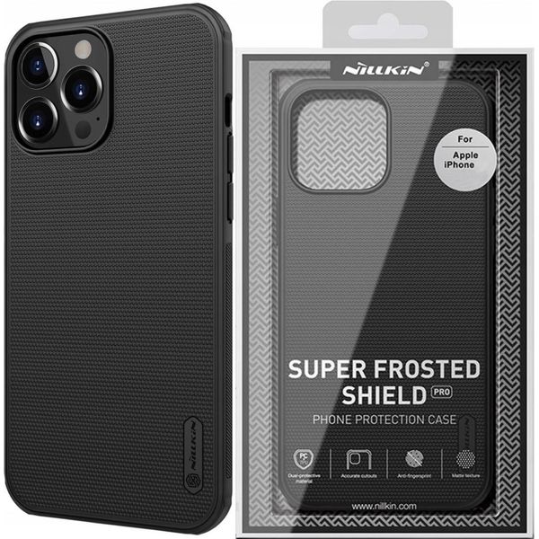 Nillkin Super Scudo Smerigliato Rinforzato Custodia Cover Iphone 13 Pro Max Nero-image