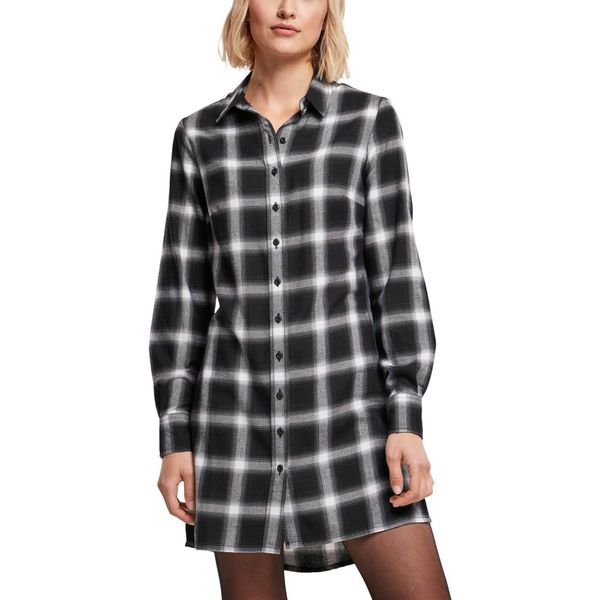 Urban Classics Donna - Abito Camicia In Flanella A Quadri - Xs-image