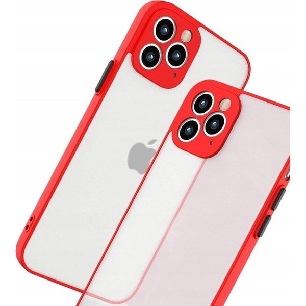Milky Case Custodia In Silicone Flessibile Traslucida Per Samsung Galaxy A72 4G Rosso-image