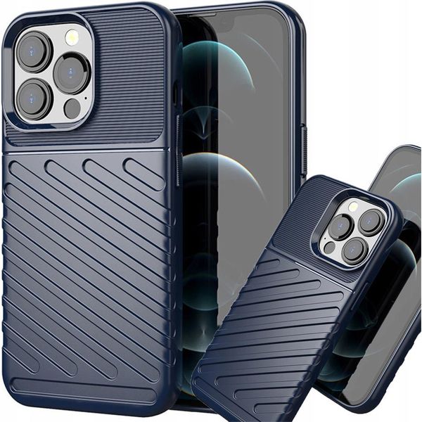 Thunder Case Custodia Blindata Flessibile Per Iphone 13 Pro Blu-image