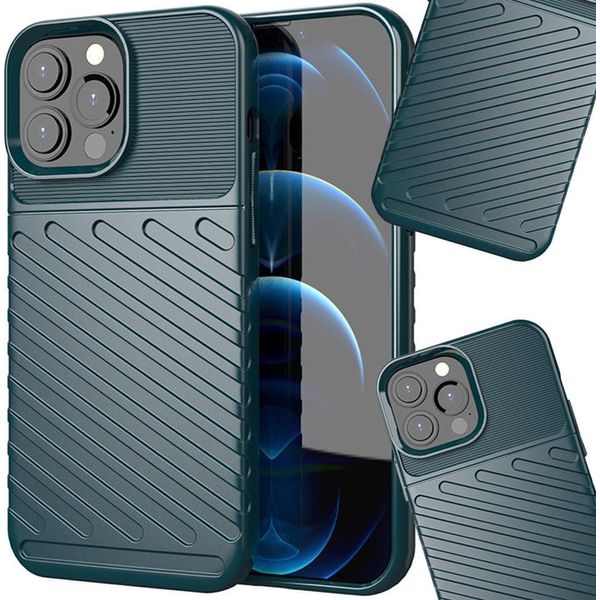 Thunder Case Custodia Flessibile Blindata Per Iphone 13 Pro Max Verde-image