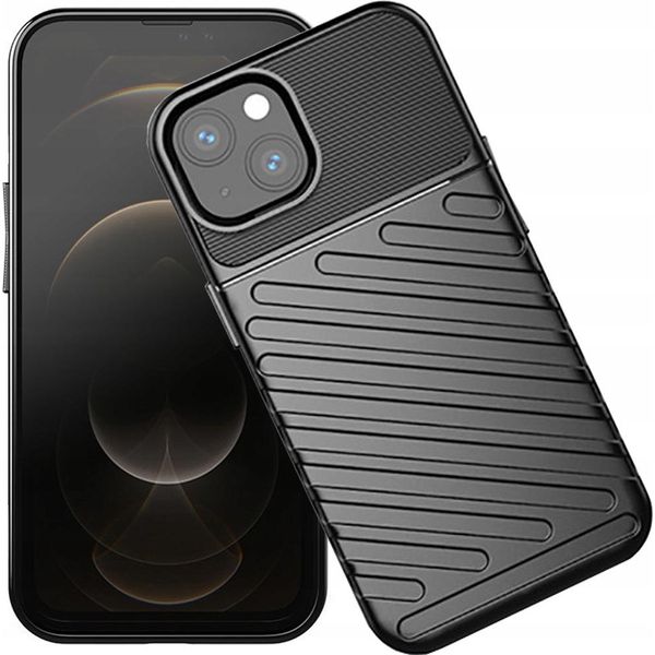 Thunder Case Custodia Blindata Flessibile Per Iphone 13 Mini Nero-image