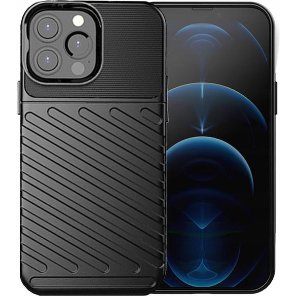 Thunder Case Custodia Flessibile Blindata Per Iphone 13 Pro Max Nero-image