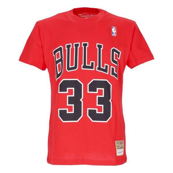PáNské TričKo Mitchell & Ness Nba Name&Number Tee Chicago Bulls Scottie Pippen Rosso - M-image