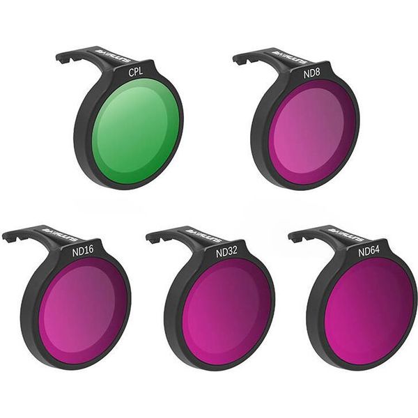 Sunnylife Sunnylife Set Of Five Filters For Dji Neo CPL+ND8+ND16+ND32+ND64-image