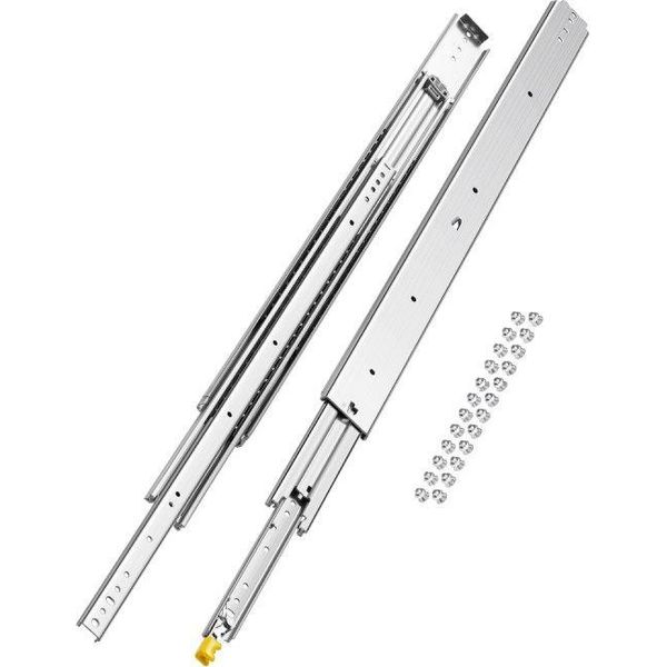 Guide A Estrazione Totale Con Cuscinetti A Sfera - Guide Per Cassetti Da 1016 Mm - Portata 226 Kg-image