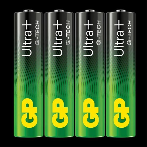 Batteria Alcalina Aaa Gp Ultra Plus, 24AUP/LR03, Pacco Da 4-image