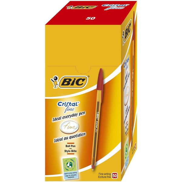 Bic® 872720 Penna A Sfera Cristal® Original Fine - 0,35 Mm, Rosso-image