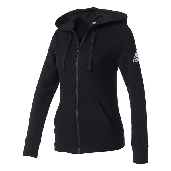 Adidas Felpe Essentials Solid Full Zip Hoodie W, S97085, Taglia: 152-image