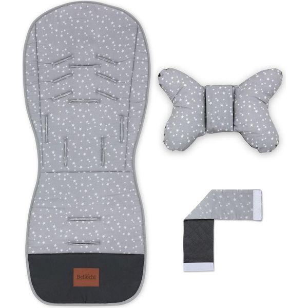 Inserto Passeggino Universale Reversibile Bellochi Con Cuscino E Protezioni Per Cinture -Polaris-image