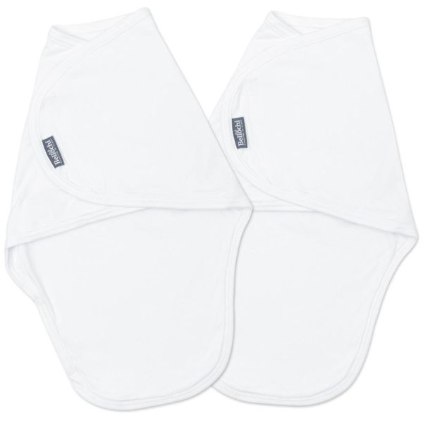 Bellochi Swaddle Mimi Pucksack Baby 0-3 Mesi - 2 Set Asciugamano Pucker Baby 0-3 Mesi - Morbido E Delicato 100% Cotone - Set Bianco Classico-image