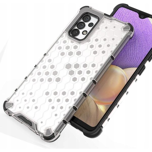 Custodia Blindata A Nido D'ape Con Cornice In Gel Samsung Galaxy A13 5G Trasparente-image