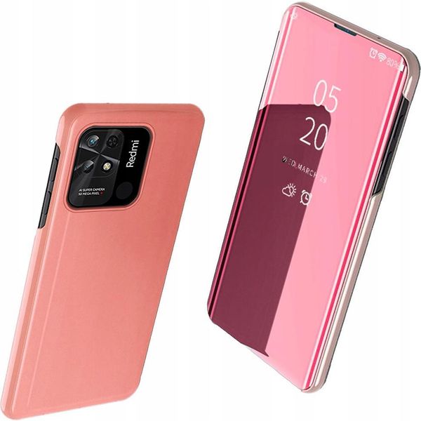Custodia Clear View Xiaomi Redmi 10C Cover Con Flap Rosa-image