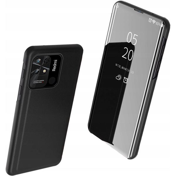 Custodia Clear View Xiaomi Redmi 10C Con Patta Nera-image