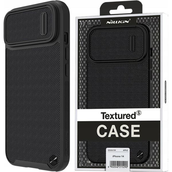 Nillkin Custodia S Testurizzata Per Iphone 14 Plus Custodia Blindata Con Copertura Della Fotocamera Nero-image